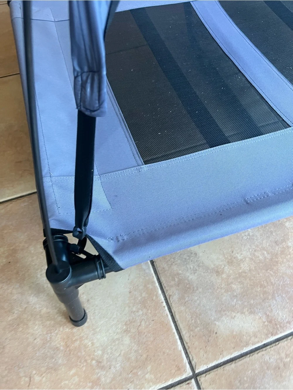 Pet Adobe elevated Pet Bed Canopy - Blue L